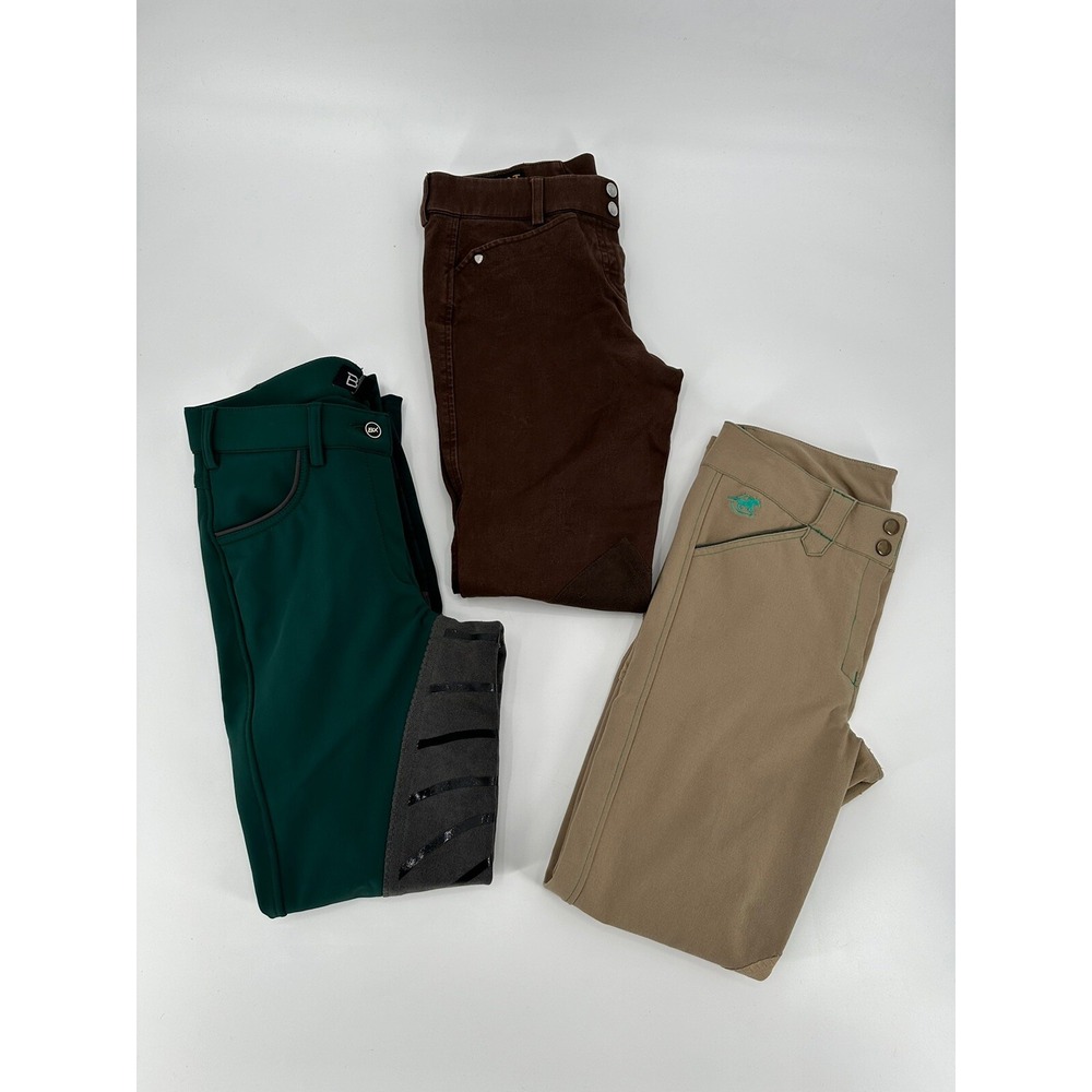 Lot of 3 Breeches‎ Pants Horse Riding Women's Sz 26 Vertigo Piper & Ariat